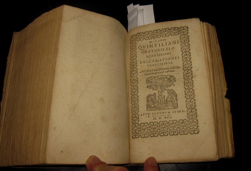 1591 quintiliano institutione - 1591,