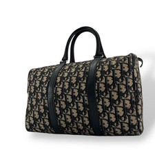Borsa a mano Dior Trotter in tela marina autentica