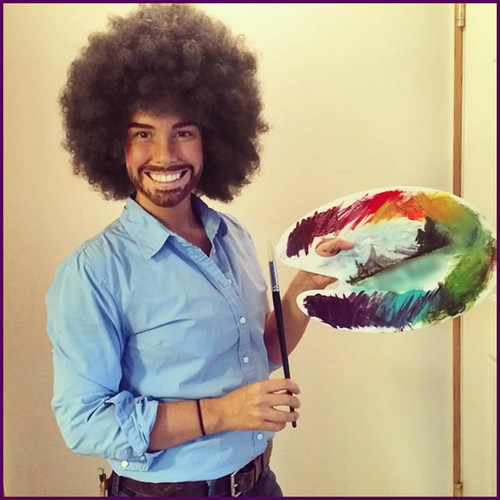 Parrucca uomo sintetica afro