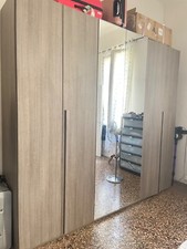 armadio mondo convenienza  6 ante colore grigio, 274x60x250