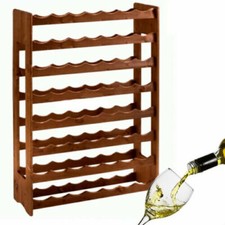 MOBILE PORTA BOTTIGLIE CANTINETTA VINO IN LEGNO 56 POSTI PER CASA ENOTECA
