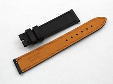 Cinturino Hermes Vera Pelle Nero 16/14mm Realizzato a Mano Ottima Qualità Donna