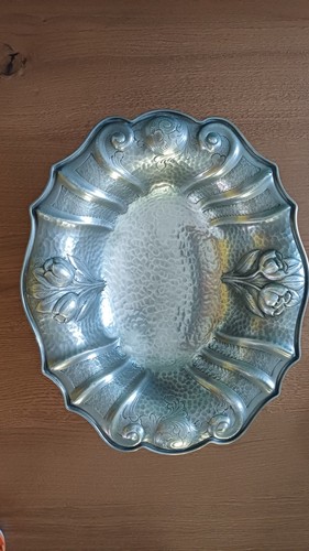 Centrotavola antico peltro - centrotavola,