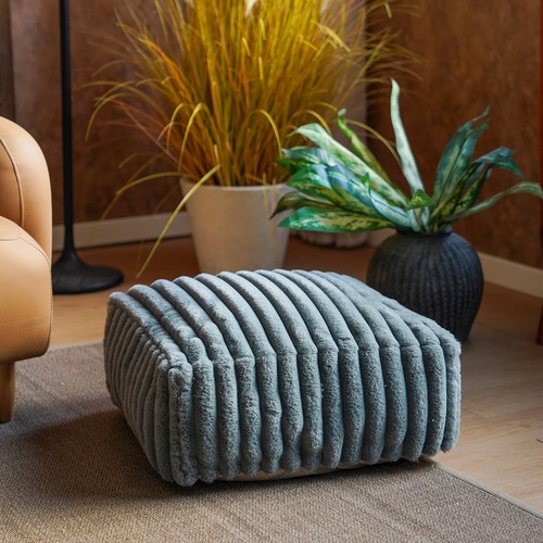 Unstuffed pouf ottoman - unstuffed,