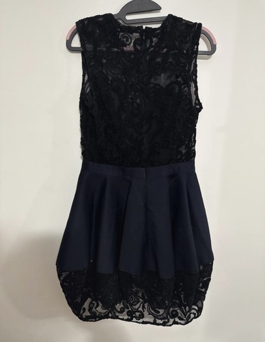 Mini abito skater blu - navy, con