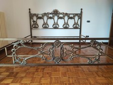 Letto Matrimoniale antico In Ottone