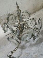 LAMPADARIO OSCAR TORLASCO SPUTNIK 5 LUCI ANNI 70 SPACE AGE RARO