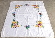 Vintage Tablecloth Floral