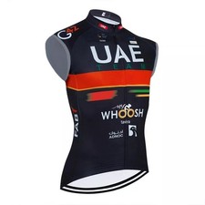 Giacca ciclismo UAE nero Gilet smanicato Antivento Bici MTB abbigliamento