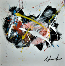 OLIO SU TELA 20x20 di SILVIO FORMICHETTI . FIRMATO  AR. con AUTENTICA SU FOTO