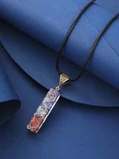 Uomo Collana cordino nero con