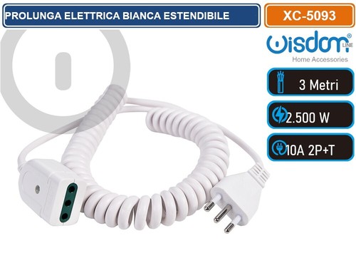Prolunga elettrica bianca - elettrica,