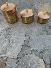 Barattoli in rame zucchero caffè the sale e pepe “RIBASSATO” SCONTO 20%