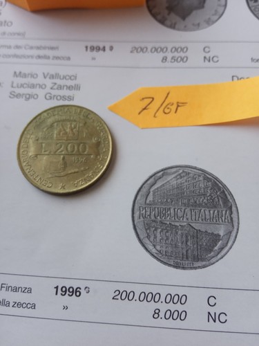 Moneta 200 lire - moneta,