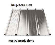 LAMIERA GRECATA Per COPERTURA 1010 MM Lunghezza 1000 MM ZINCATA