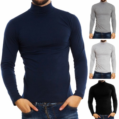 Maglia uomo collo alto manica