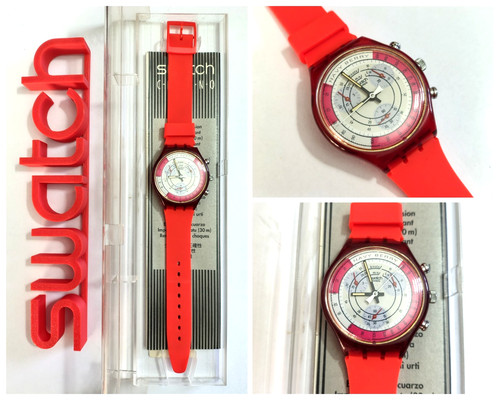 Swatch chrono scr100 navyberry - chrono,