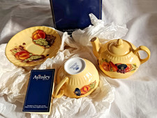 Vintage Servizio da Thè Teiera Tazza Piattino Made England Aynsley Bone China