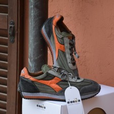 Diadora Heritage Sneakers uomo EQUIPE H DIRTY STONE WASH EVO VERDE LODEN 