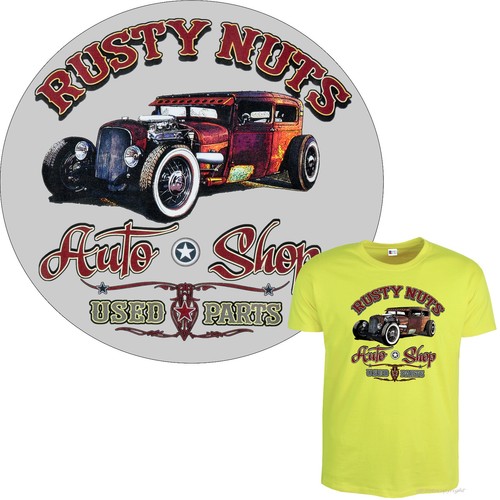 Shirt auto hot - hot, rod