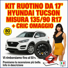 Ruotino Di Scorta 5Fori Misura Ruota Da 17 Hyundai Tucson Con Kit Cric Crick Ps