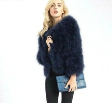 GIACCA VERA PELLICCIA PIUME