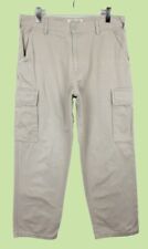 AVIREX Pantalone Uomo Cargo Multitasche Utility Alzata Alta W32
