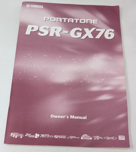 Yamaha psr gx76 - yamaha, psr-gx76
