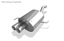 Scarico Sportivo IN Acciaio Inox Alfa Romeo 147 2x70mm Rotondo Dritto