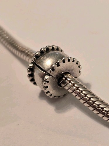 Beveled edge pandora clip - beveled,
