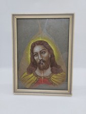 Oil On Leaf Painted Face Of