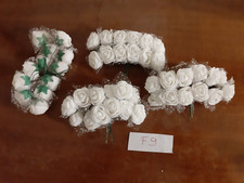 F9 - LOTTO N.  48 FIORI ROSA IN FOAM PER BOMBONIERE CON GAMBO CM. 2.5 BIANCO