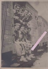 FOTO D'EPOCA 2 GUERRA RSI Div.San Marco Ritorno dalla Germania 44   Top !!!