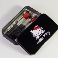 Hello Kitty Scatola Metallo Pennelli Trucco Tin Box Makeup Brushes girl