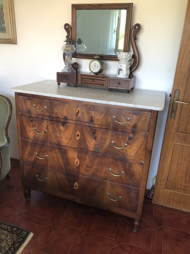 Antico cassettone noce - cassettone, in