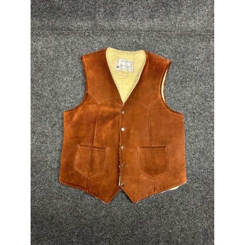 Gilet vintage pelle
