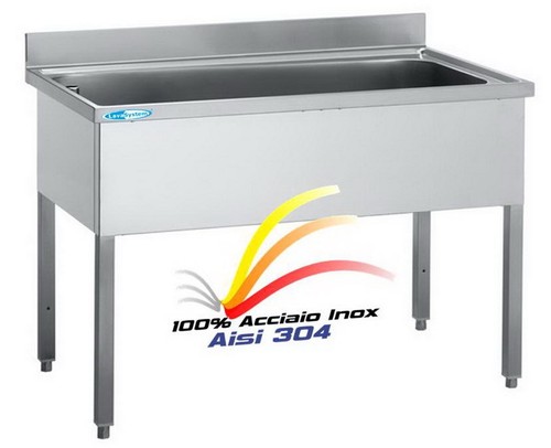 Lavello inox vascone cm - inox, 1