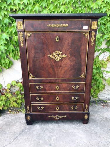Secretaire impero mogano - secretaire,
