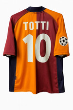 Maglia Totti calcio maglietta retro' 2001/02