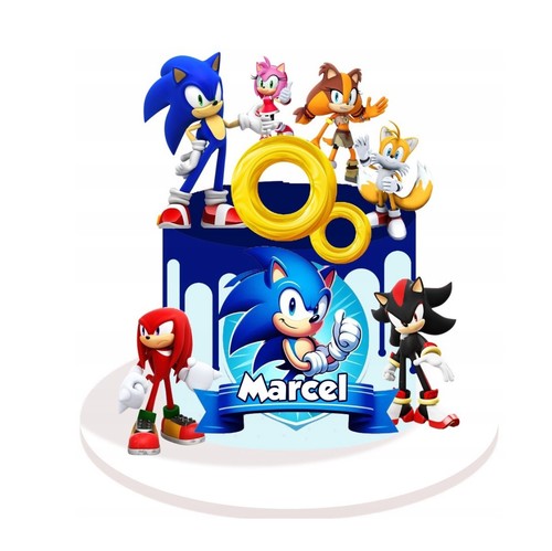 Sonic riccio blu - blu, commestibile