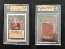 Demonic Tutor REVISED Mtg MINT Graded BGS 9.5 BASIC (9.5/9.5/9.5/9)