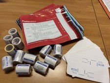 Buste Affrancaposta Rosse Etichette Postbase  Bobine Posta 1 Pro Postapriority