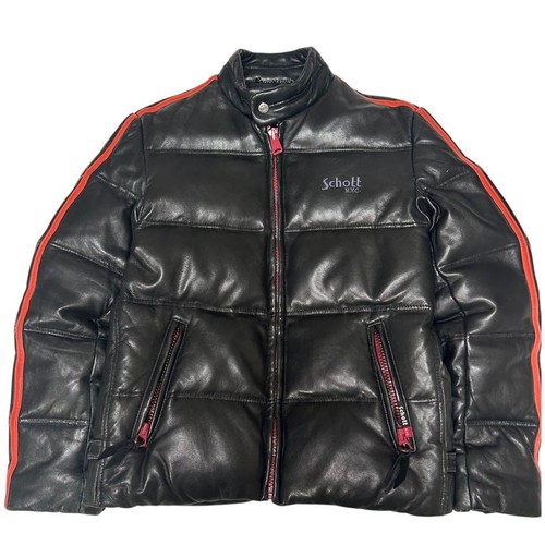 Piumino schott pelle di - piumino,