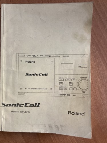Manuale roland sonic cell - manuale,