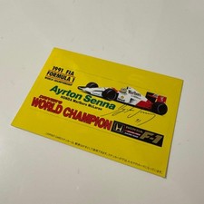 Cartolina autografata Ayrton