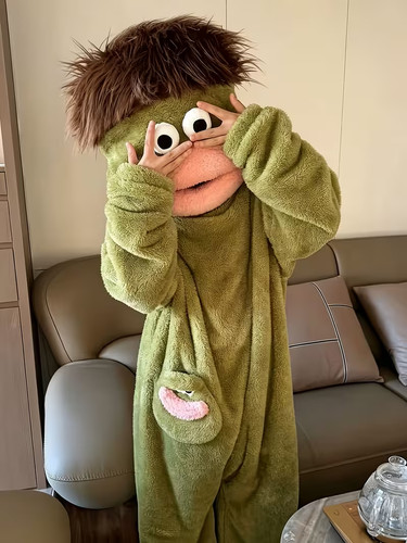 Costume mostro verde invernale