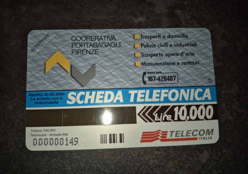 Scheda telefonica rara prova - -,