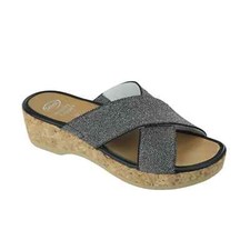 Dr Scholl TANSY Memory Cushion ciabatte donna pantofole incrociate argento