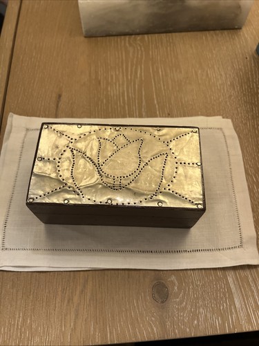 Scatola legno argento con - argento,