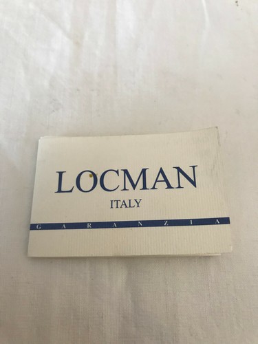 Locman italy certificato - locman, di